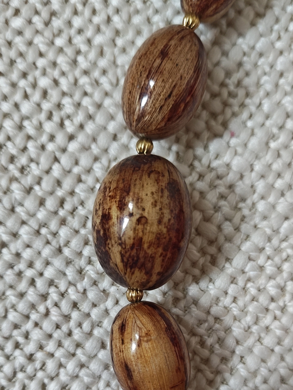 Sezane Brown Toned Bead Necklace - Picture 4 of 4